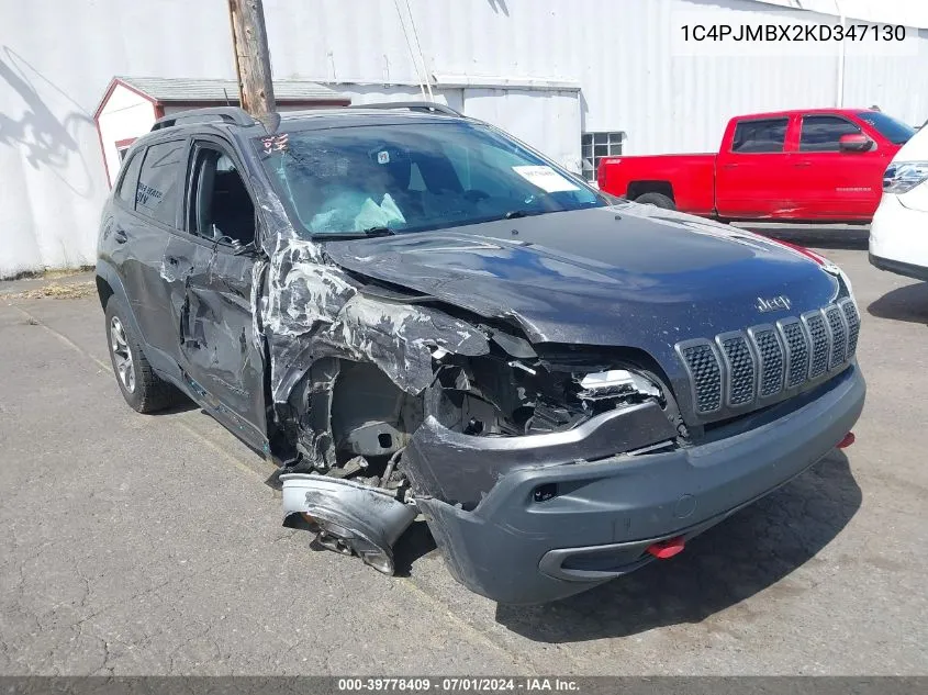 1C4PJMBX2KD347130 2019 Jeep Cherokee Trailhawk 4X4