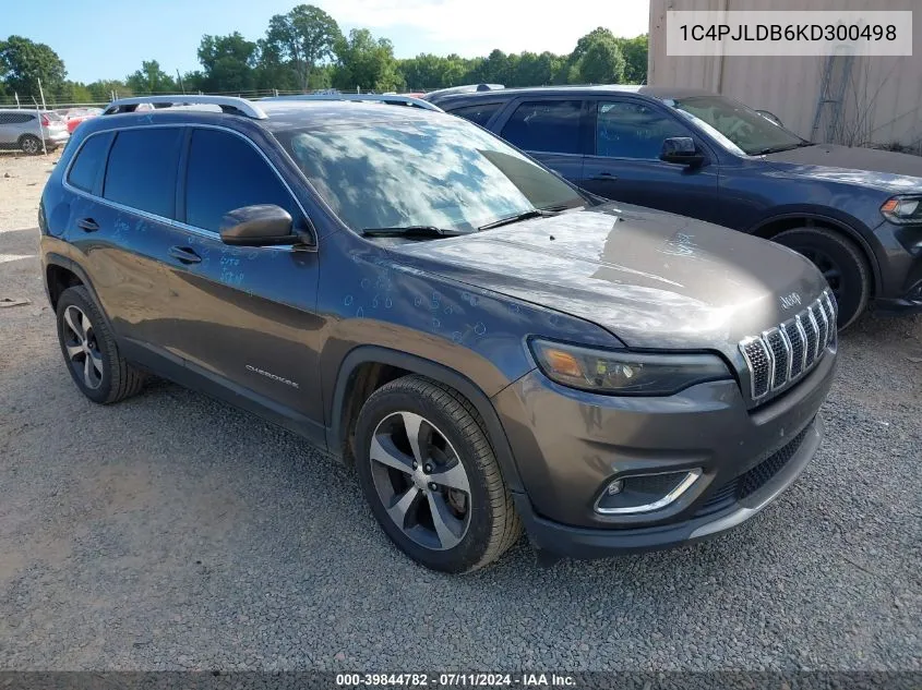 2019 Jeep Cherokee Limited Fwd VIN: 1C4PJLDB6KD300498 Lot: 39844782