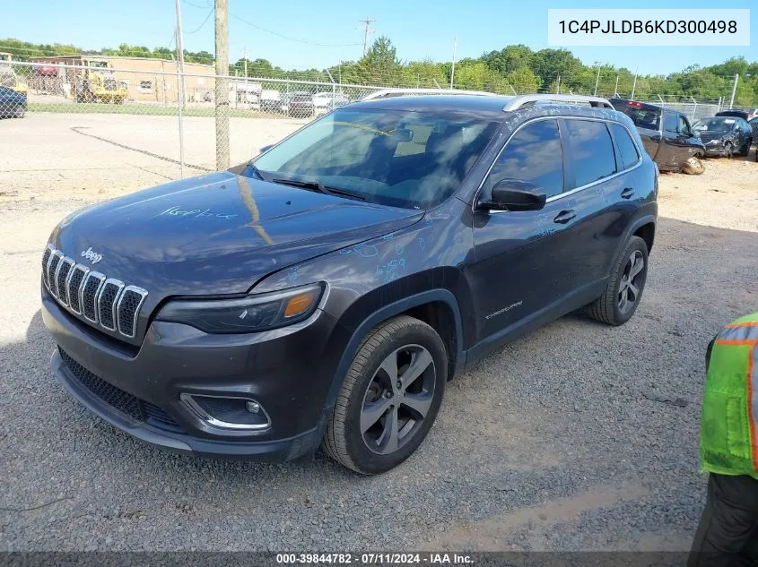 2019 Jeep Cherokee Limited Fwd VIN: 1C4PJLDB6KD300498 Lot: 39844782