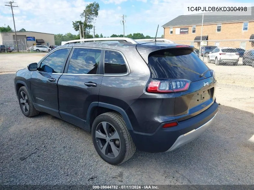 2019 Jeep Cherokee Limited Fwd VIN: 1C4PJLDB6KD300498 Lot: 39844782