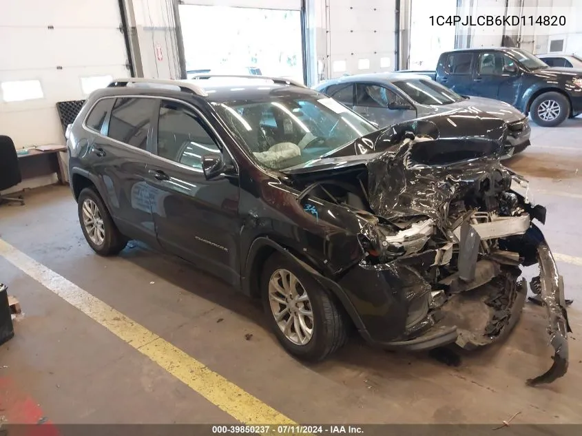 1C4PJLCB6KD114820 2019 Jeep Cherokee Latitude Fwd