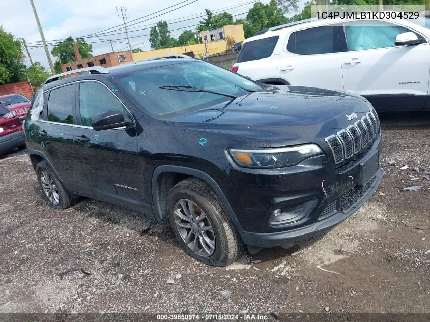 2019 Jeep Cherokee Latitude Plus 4X4 VIN: 1C4PJMLB1KD304529 Lot: 39850974