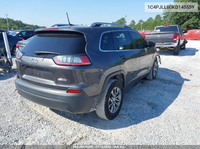 1C4PJLLB0KD145559 2019 Jeep Cherokee Latitude Plus Fwd