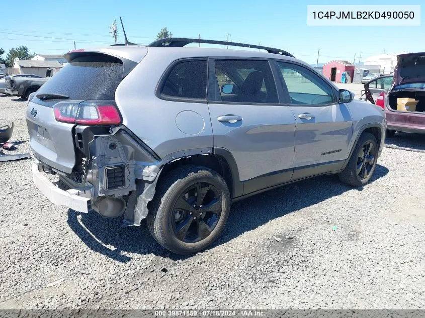 2019 Jeep Cherokee Altitude 4X4 VIN: 1C4PJMLB2KD490050 Lot: 39871859