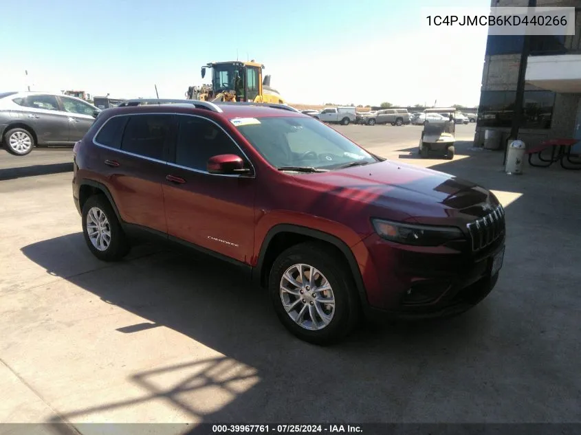 2019 Jeep Cherokee Latitude 4X4 VIN: 1C4PJMCB6KD440266 Lot: 39967761