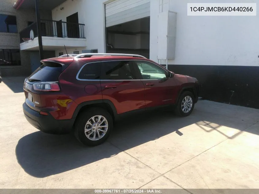 2019 Jeep Cherokee Latitude 4X4 VIN: 1C4PJMCB6KD440266 Lot: 39967761