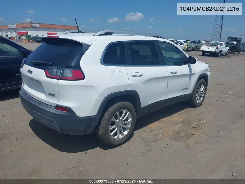 1C4PJMCB2KD212216 2019 Jeep Cherokee Latitude 4X4