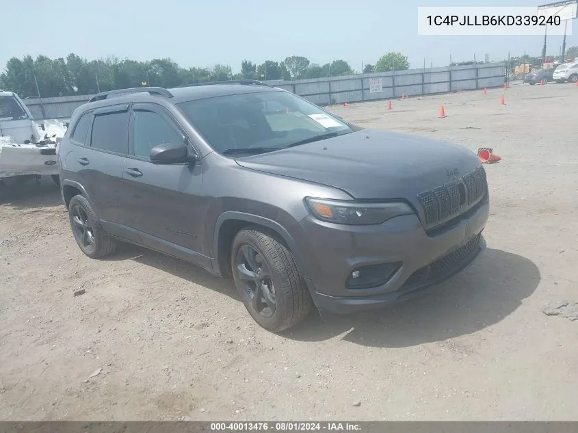 1C4PJLLB6KD339240 2019 Jeep Cherokee Altitude Fwd