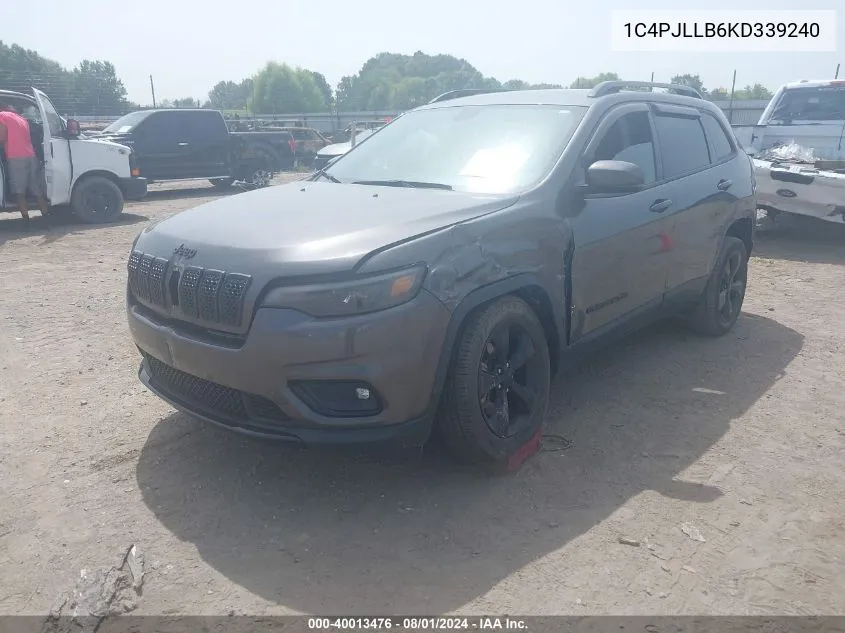 1C4PJLLB6KD339240 2019 Jeep Cherokee Altitude Fwd