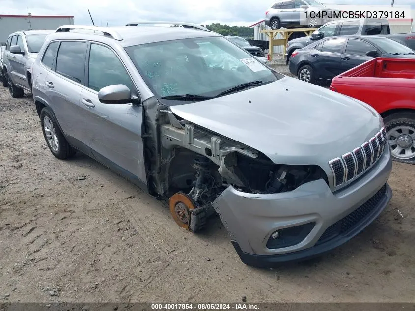 2019 Jeep Cherokee Latitude 4X4 VIN: 1C4PJMCB5KD379184 Lot: 40017854