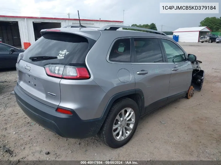 1C4PJMCB5KD379184 2019 Jeep Cherokee Latitude 4X4