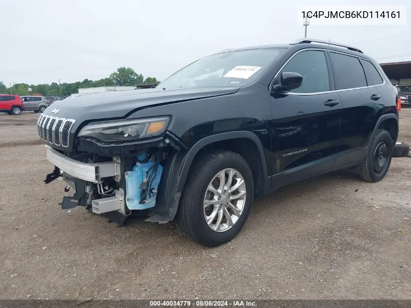 2019 Jeep Cherokee Latitude 4X4 VIN: 1C4PJMCB6KD114161 Lot: 40034779