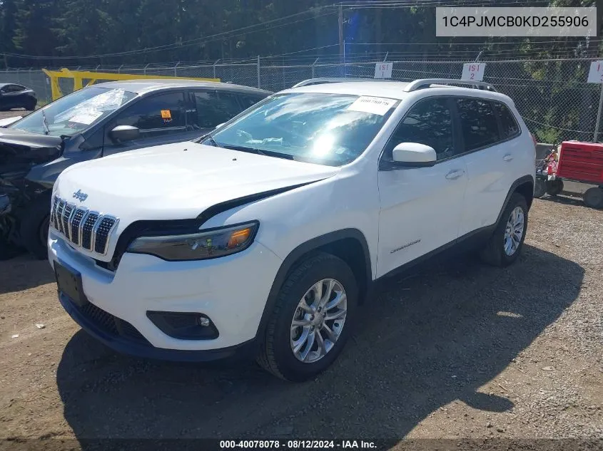 1C4PJMCB0KD255906 2019 Jeep Cherokee Latitude 4X4