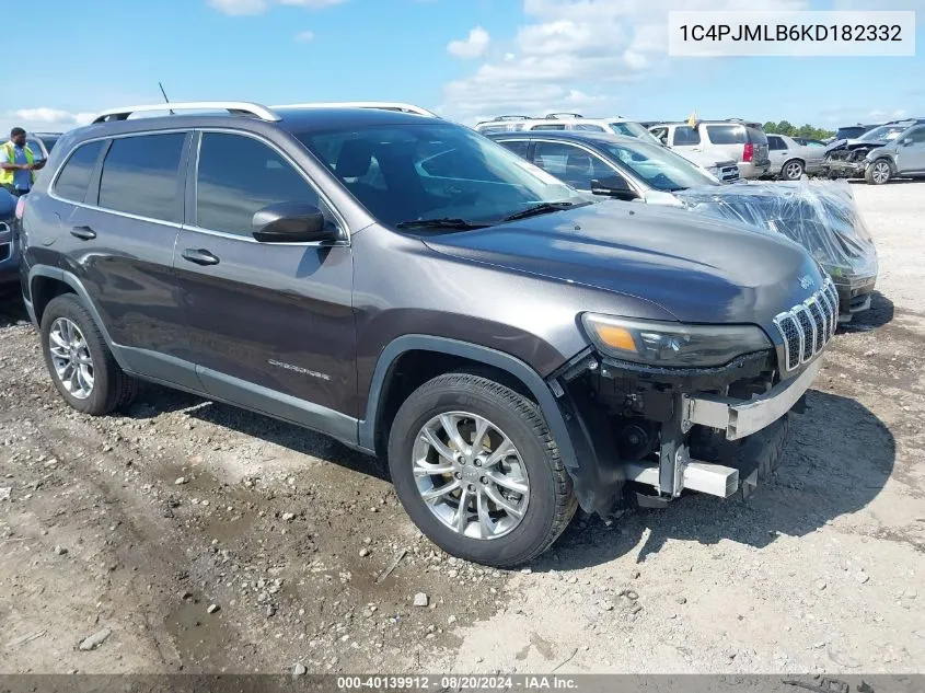 1C4PJMLB6KD182332 2019 Jeep Cherokee Latitude Plus 4X4