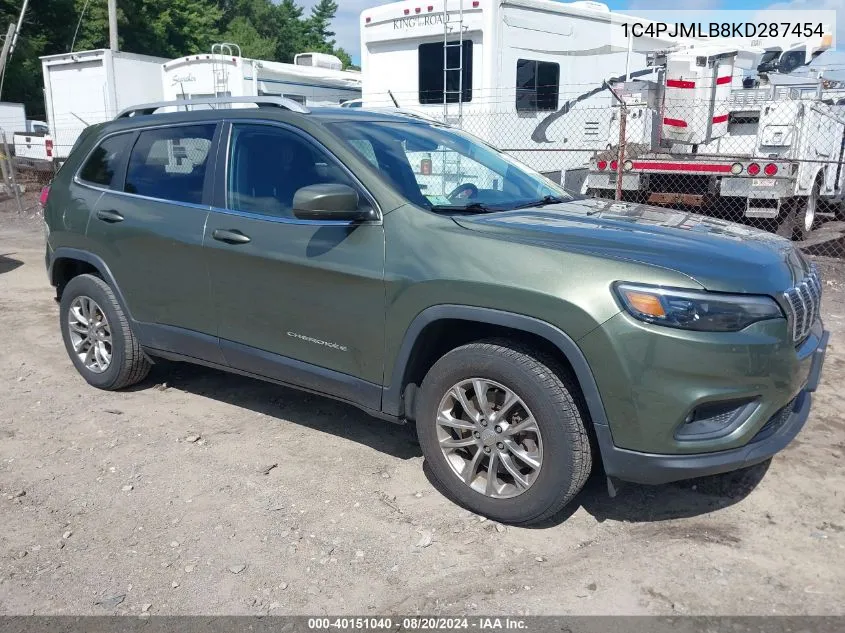 2019 Jeep Cherokee Latitude Plus 4X4 VIN: 1C4PJMLB8KD287454 Lot: 40151040