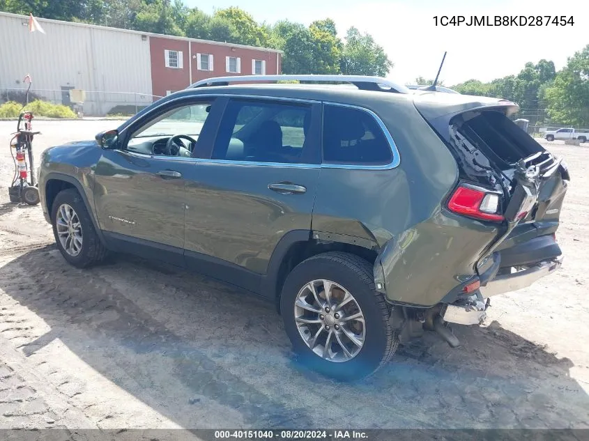 2019 Jeep Cherokee Latitude Plus 4X4 VIN: 1C4PJMLB8KD287454 Lot: 40151040