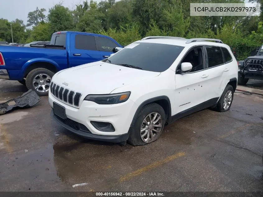 1C4PJLCB2KD297973 2019 Jeep Cherokee Latitude Fwd