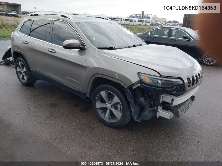 2019 Jeep Cherokee Limited Fwd VIN: 1C4PJLDN8KD164868 Lot: 40206873