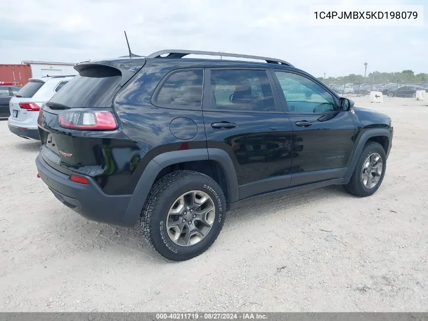 1C4PJMBX5KD198079 2019 Jeep Cherokee Trailhawk 4X4