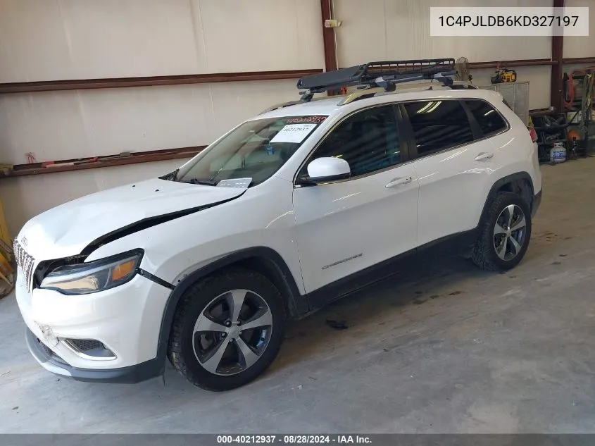 2019 Jeep Cherokee Limited Fwd VIN: 1C4PJLDB6KD327197 Lot: 40212937