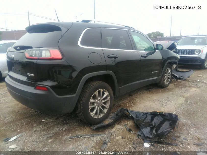 2019 Jeep Cherokee Latitude Plus Fwd VIN: 1C4PJLLB8KD266713 Lot: 40226567