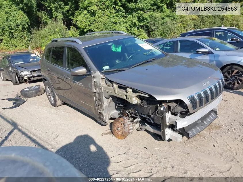 2019 Jeep Cherokee Latitude Plus 4X4 VIN: 1C4PJMLB3KD254863 Lot: 40227254