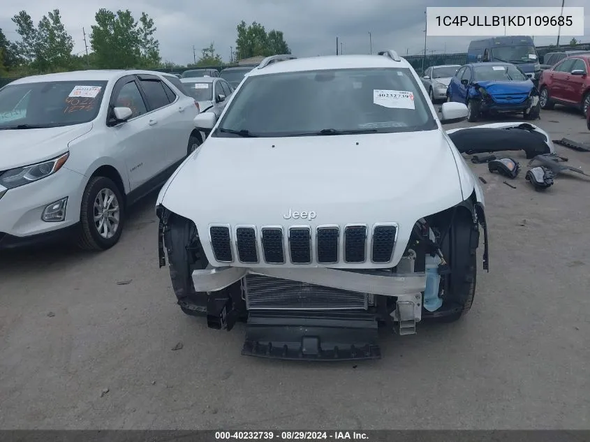 1C4PJLLB1KD109685 2019 Jeep Cherokee Latitude Plus Fwd