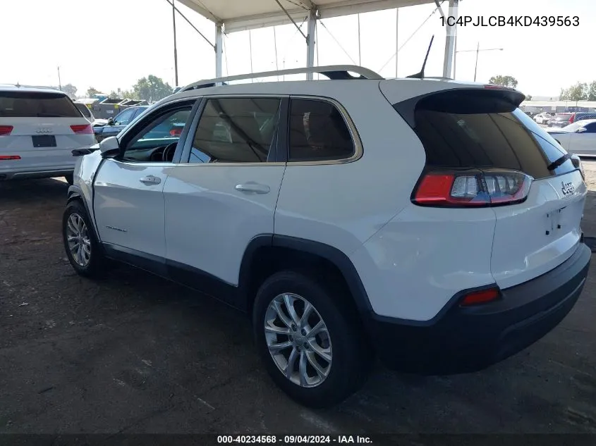 1C4PJLCB4KD439563 2019 Jeep Cherokee Latitude