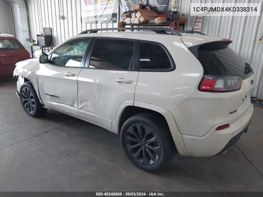 1C4PJMDX4KD338314 2019 Jeep Cherokee High Altitude 4X4