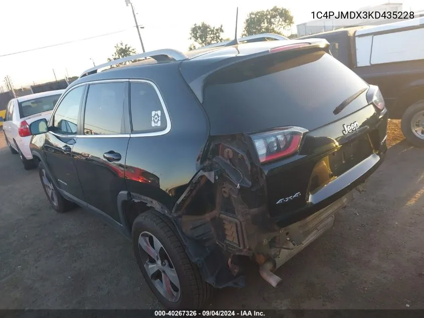 1C4PJMDX3KD435228 2019 Jeep Cherokee Limited