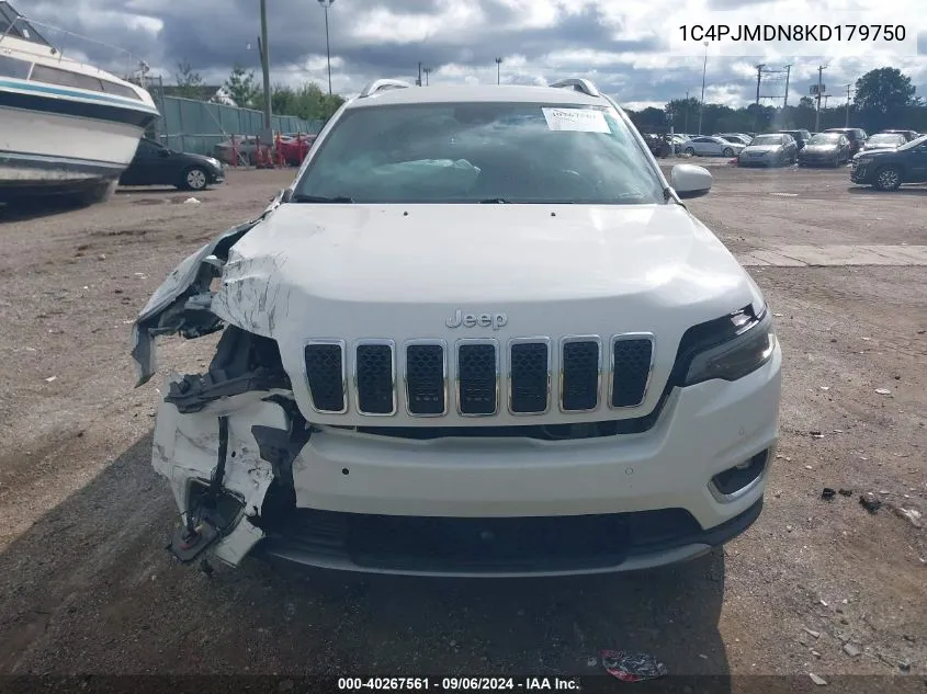 1C4PJMDN8KD179750 2019 Jeep Cherokee High Altitude 4X4/Limited 4X4