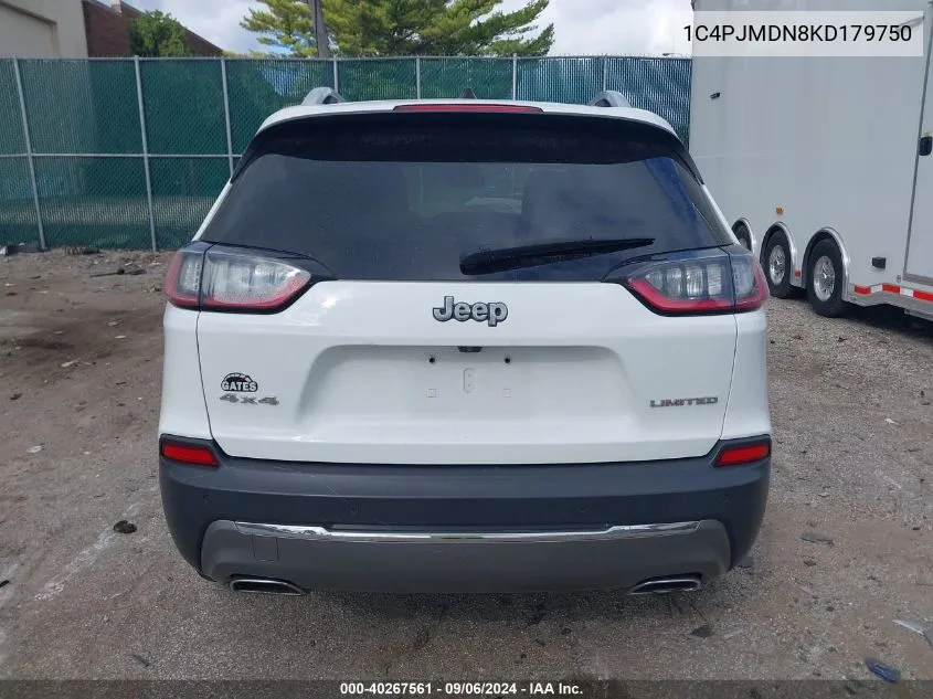 1C4PJMDN8KD179750 2019 Jeep Cherokee High Altitude 4X4/Limited 4X4