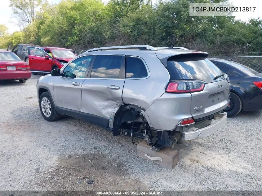 2019 Jeep Cherokee Latitude 4X4 VIN: 1C4PJMCB0KD213817 Lot: 40269664