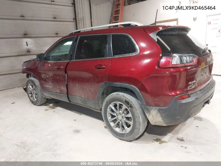 1C4PJMLX9KD465464 2019 Jeep Cherokee Latitude Plus