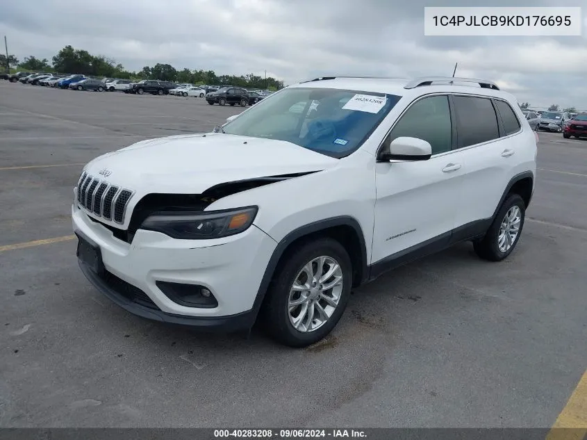 2019 Jeep Cherokee Latitude Fwd VIN: 1C4PJLCB9KD176695 Lot: 40283208