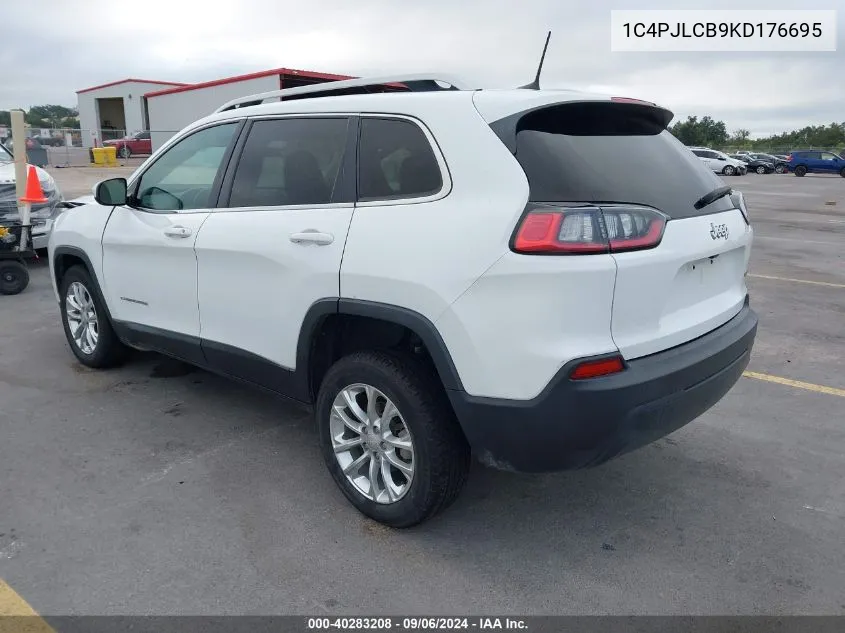 2019 Jeep Cherokee Latitude Fwd VIN: 1C4PJLCB9KD176695 Lot: 40283208