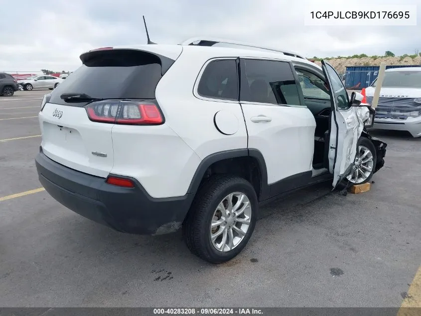 2019 Jeep Cherokee Latitude Fwd VIN: 1C4PJLCB9KD176695 Lot: 40283208