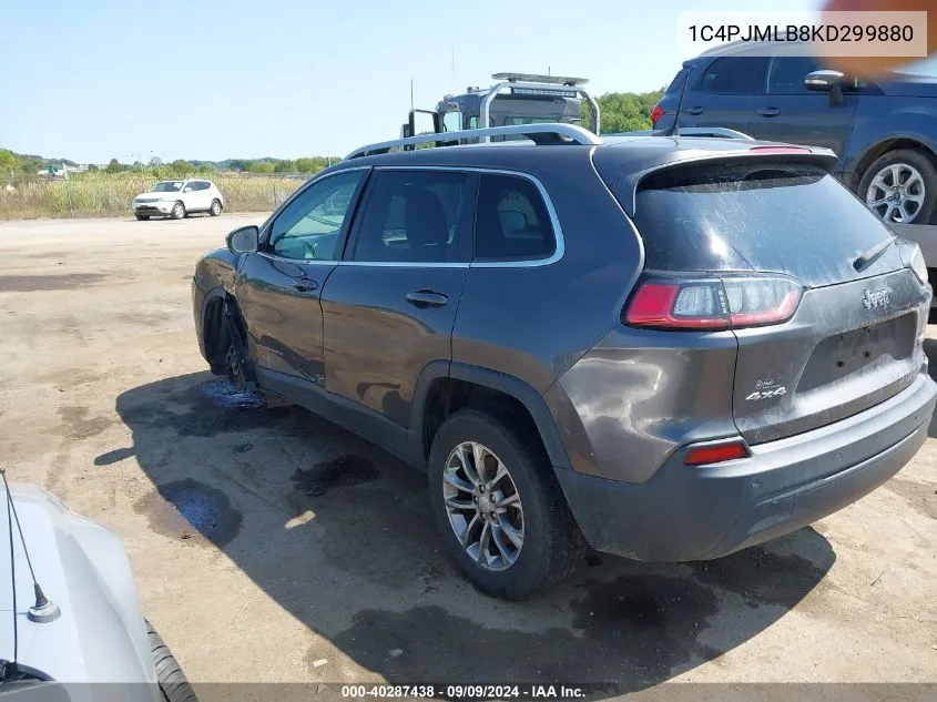 2019 Jeep Cherokee Latitude Plus 4X4 VIN: 1C4PJMLB8KD299880 Lot: 40287438