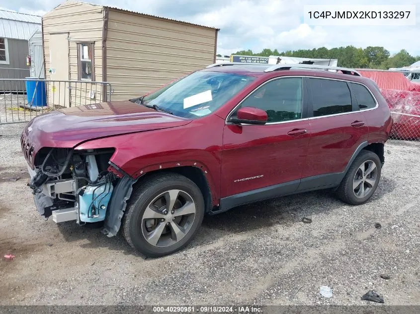 2019 Jeep Cherokee Limited 4X4 VIN: 1C4PJMDX2KD133297 Lot: 40290951