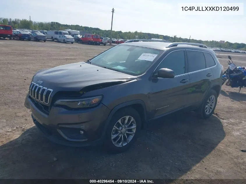 1C4PJLLXXKD120499 2019 Jeep Cherokee Latitude Plus Fwd