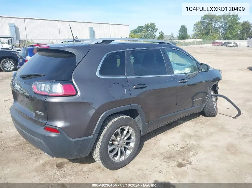 2019 Jeep Cherokee Latitude Plus Fwd VIN: 1C4PJLLXXKD120499 Lot: 40296454