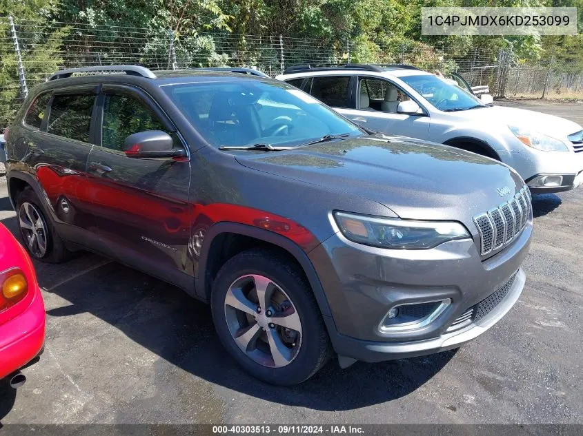 1C4PJMDX6KD253099 2019 Jeep Cherokee Limited 4X4