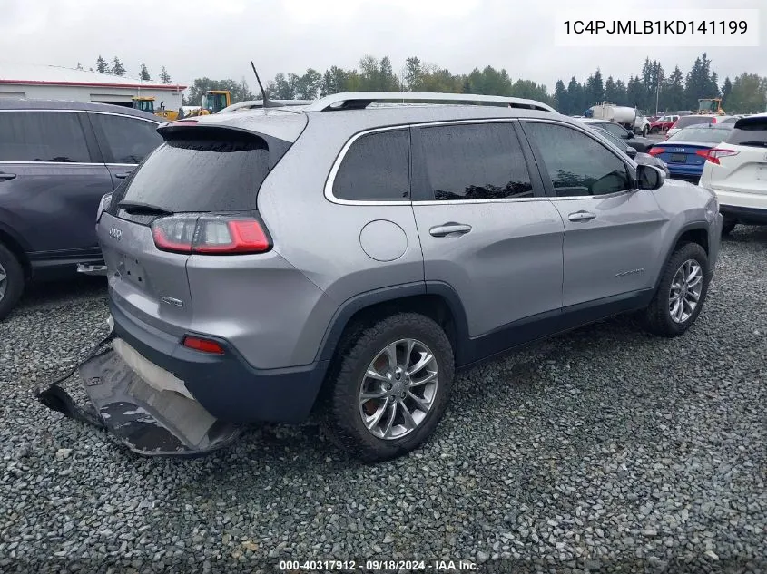 2019 Jeep Cherokee Latitude Plus 4X4 VIN: 1C4PJMLB1KD141199 Lot: 40317912