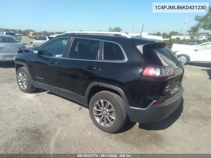 2019 Jeep Cherokee Latitude Plus VIN: 1C4PJMLB6KD431230 Lot: 40323774