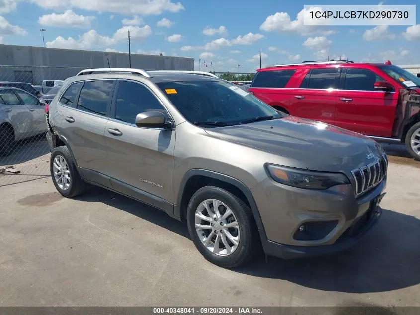 2019 Jeep Cherokee Latitude Fwd VIN: 1C4PJLCB7KD290730 Lot: 40348041