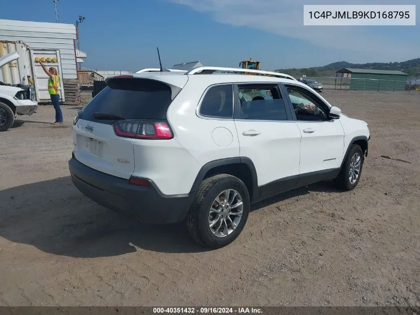 1C4PJMLB9KD168795 2019 Jeep Cherokee Latitude Plus 4X4