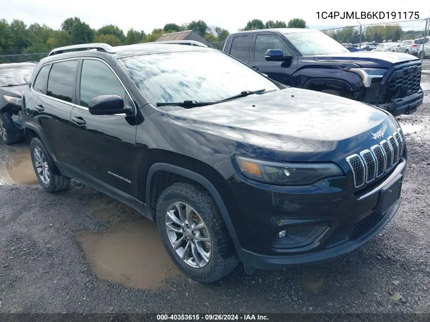 1C4PJMLB6KD191175 2019 Jeep Cherokee Latitude Plus 4X4