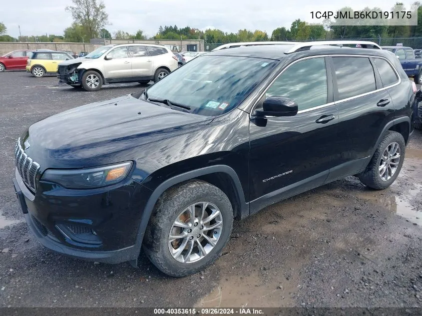 2019 Jeep Cherokee Latitude Plus 4X4 VIN: 1C4PJMLB6KD191175 Lot: 40353615