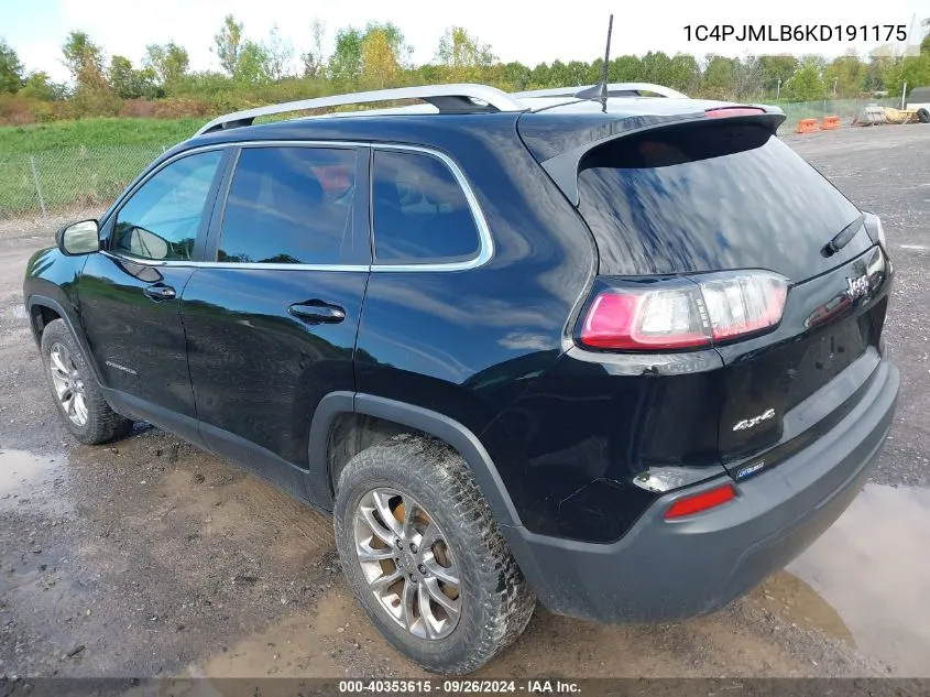 1C4PJMLB6KD191175 2019 Jeep Cherokee Latitude Plus 4X4