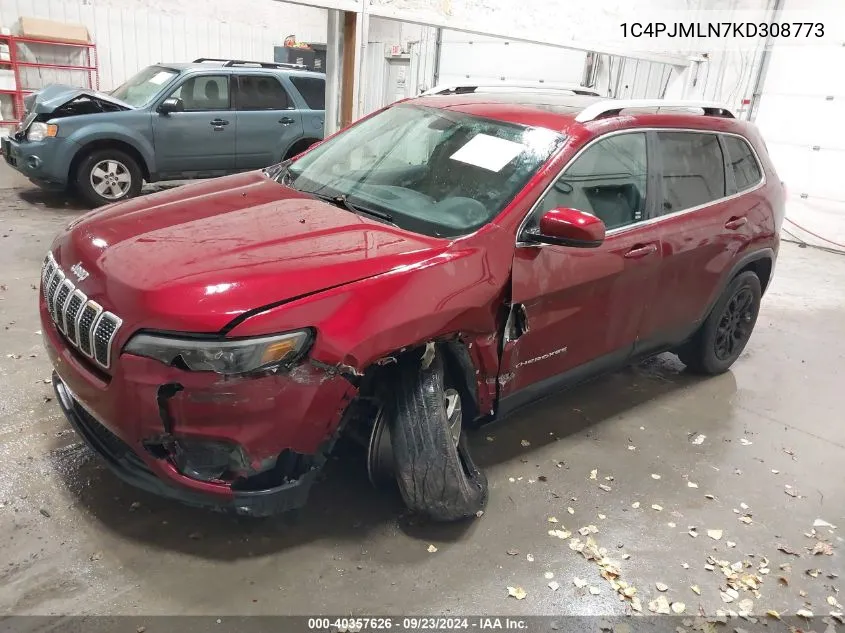 2019 Jeep Cherokee Latitude Plus 4X4 VIN: 1C4PJMLN7KD308773 Lot: 40357626